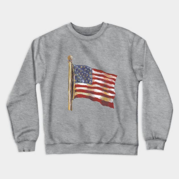 Stars & Stripes Crewneck Sweatshirt by KColeman